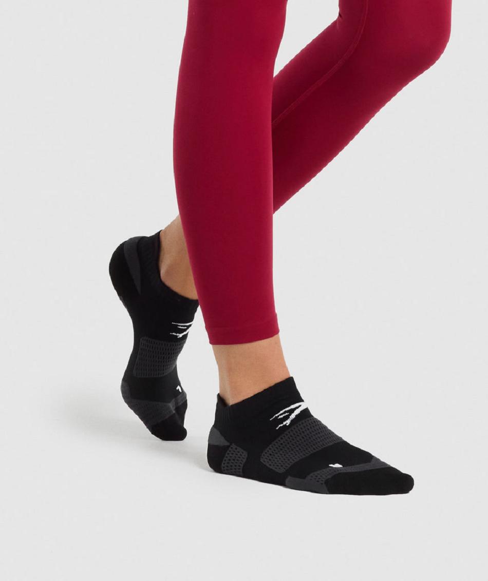 Calcetines Gymshark Ankle Performance Mujer Negras | CO 3138AHK